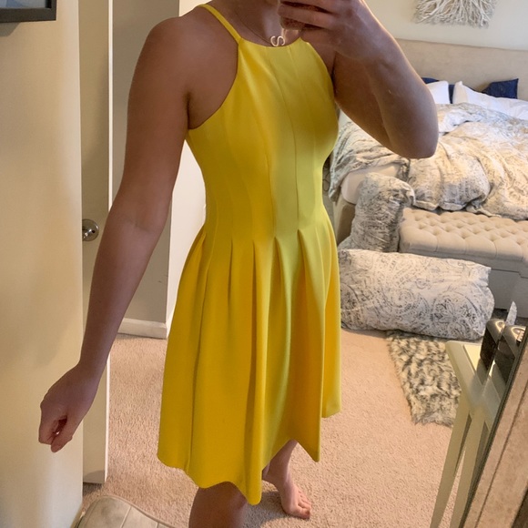 Calvin Klein yellow dress size 6 - Picture 1 of 6